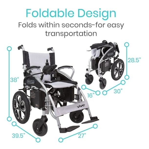 Electric Folding Power Wheelchair.